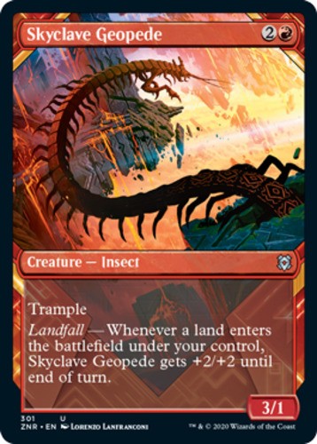 Skyclave Geopede - Showcase - Zendikar Rising - English - NM - MTG