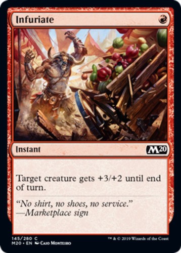 Infuriate - Core Set 2020 (M20) - English - NM - MTG