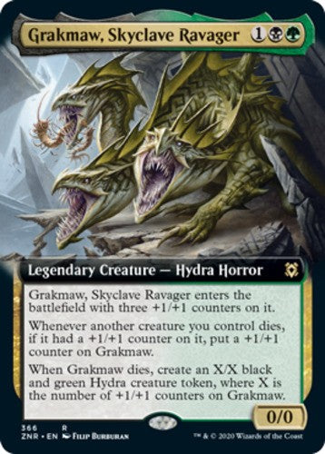 Grakmaw, Skyclave Ravager - Extended Art - Zendikar Rising - English - NM - MTG