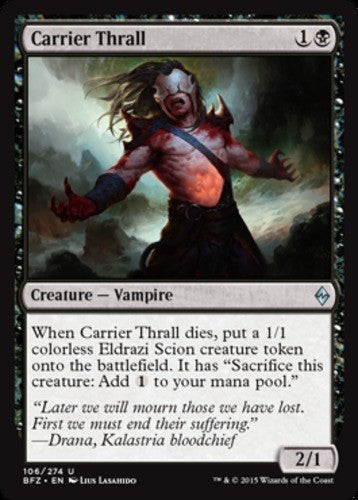 Carrier Thrall - Battle for Zendikar - English - NM - MTG