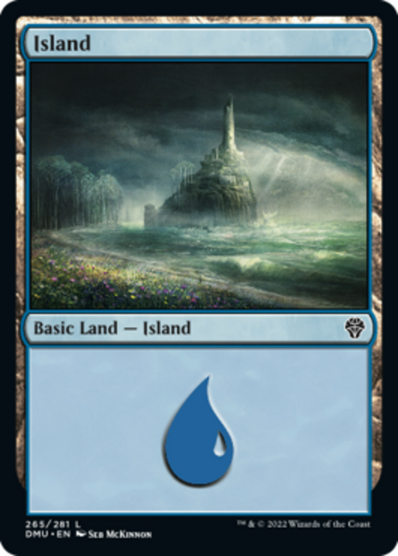 Island (265) - Dominaria United - English - NM - MTG