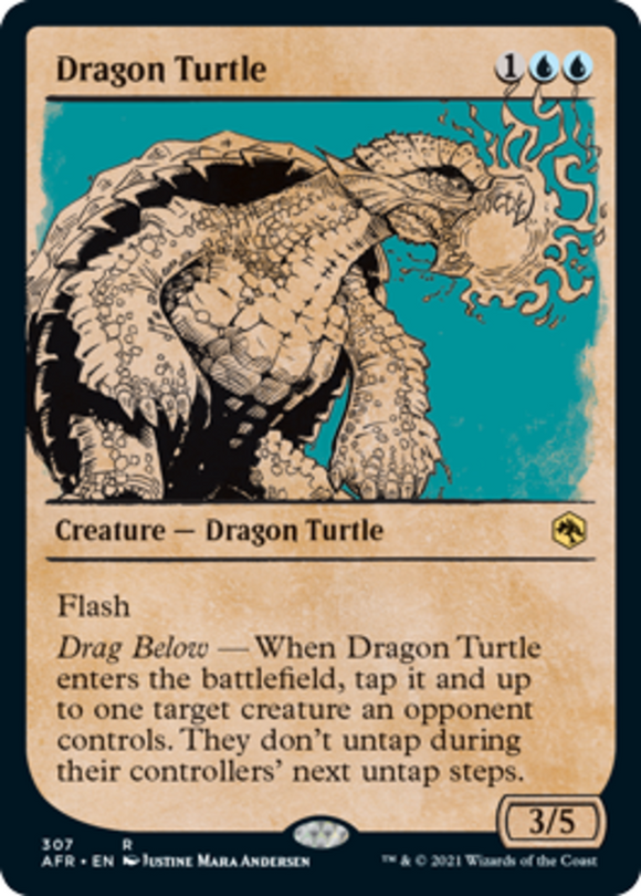 Dragon Turtle - Showcase - Forgotten Realms - English - NM - MTG