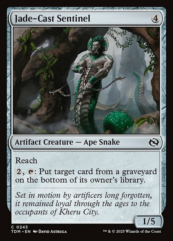 Jade-Cast Sentinel - Tarkir: Dragonstorm - English - NM - MTG