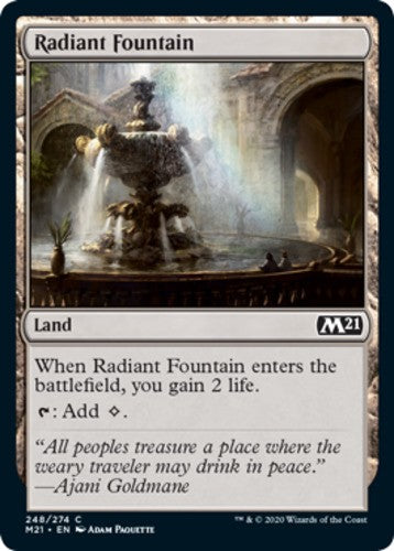 Radiant Fountain - Core Set 2021 (M21) - English - NM - MTG