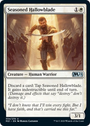 Seasoned Hallowblade - Core Set 2021 (M21) - English - NM - MTG