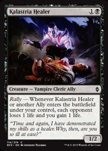Kalastria Healer - Battle for Zendikar - English - NM - MTG