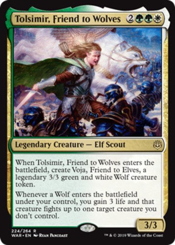 Tolsimir, Friend to Wolves - War Of The Spark - English - NM - MTG
