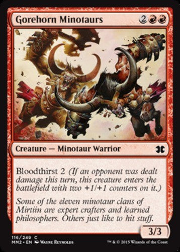 Gorehorn Minotaurs - Modern Masters 2015 - English - NM - MTG