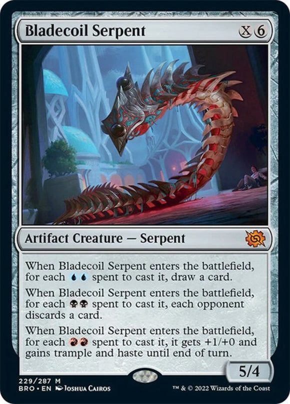 Bladecoil Serpent - The Brothers' War - English - NM - MTG