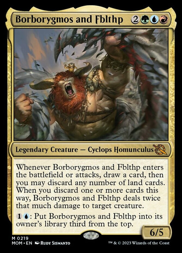 Borborygmos and Fblthp - March of the Machines - English - NM - MTG