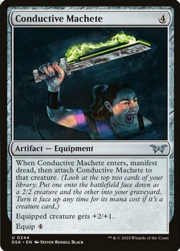 Conductive Machete - Duskmourn: House of Horror - English - NM - MTG