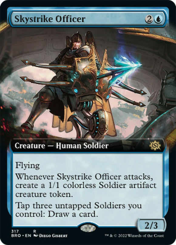 Skystrike Officer - Extended Art - The Brothers' War - English - NM - MTG