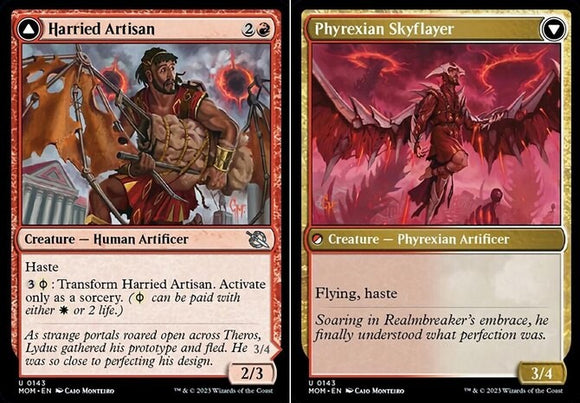 Harried Artisan // Phyrexian Skyflayer - March of the Machines - English - NM -