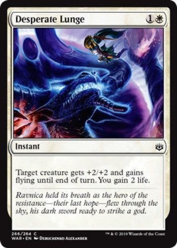 Desperate Lunge - Planeswalker Deck Exclusive - War Of The Spark - English - NM