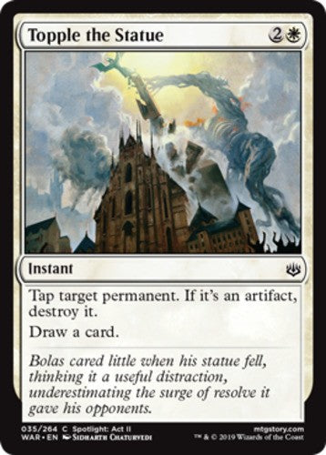 Topple the Statue - War Of The Spark - English - NM - MTG