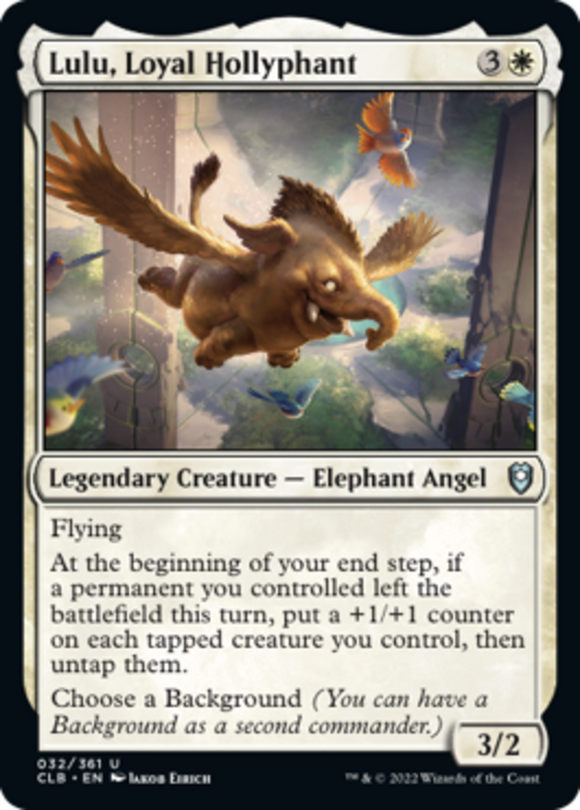 Lulu, Loyal Hollyphant - Battle for Baldur's Gate - English - NM - MTG