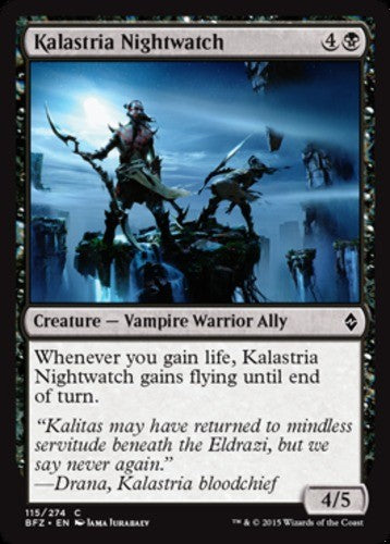 Kalastria Nightwatch - Battle for Zendikar - English - NM - MTG