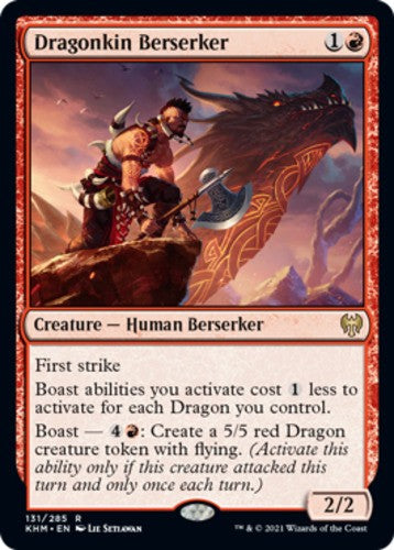 Dragonkin Berserker - Kaldheim - English - NM - MTG