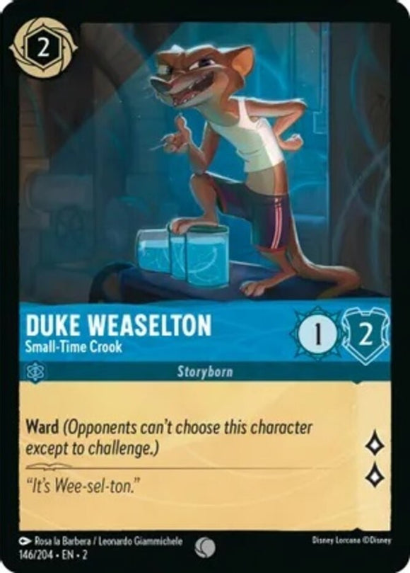 Duke Weaselton - Small-Time Crook - 146/204 - Common - Rise of the Floodborn NM