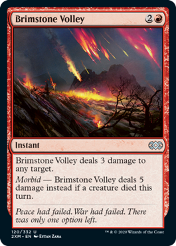Brimstone Volley - Double Masters - English - NM - MTG