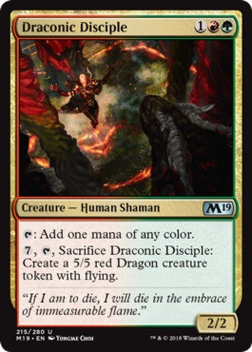 Draconic Disciple - Core Set 2019 (M19) - English - NM - MTG