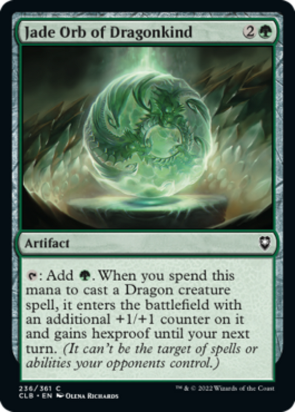 Jade Orb of Dragonkind - Battle for Baldur's Gate - English - NM - MTG