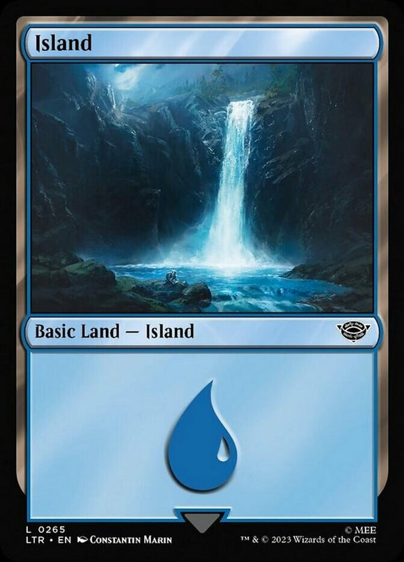 Island (0265) - Lord of the Rings - English - NM - MTG
