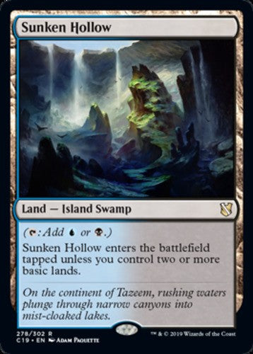 Sunken Hollow - Commander 2019 - English - NM - MTG