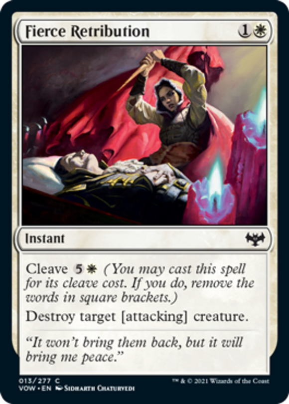 Fierce Retribution - Innistrad: Crimson Vow - English - NM - MTG