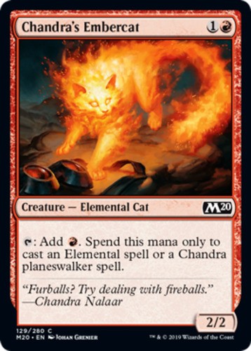 Chandra's Embercat - Core Set 2020 (M20) - English - NM - MTG