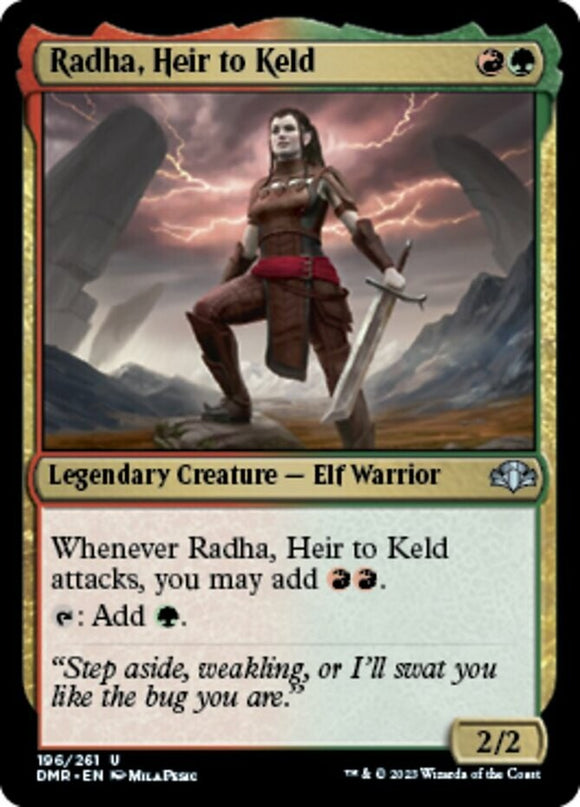Radha, Heir to Keld - Dominaria Remastered - English - NM - MTG