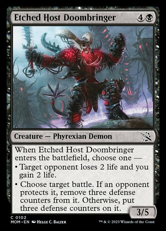 Etched Host Doombringer - March of the Machines - English - NM - MTG