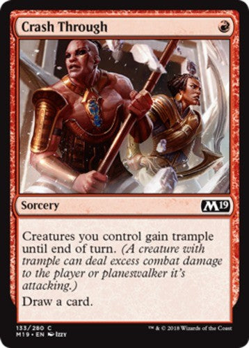 Crash Through - Core Set 2019 (M19) - English - NM - MTG
