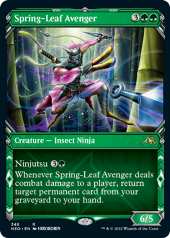 Spring-Leaf Avenger - Showcase - Kamigawa: Neon Dynasty - English - NM - MTG