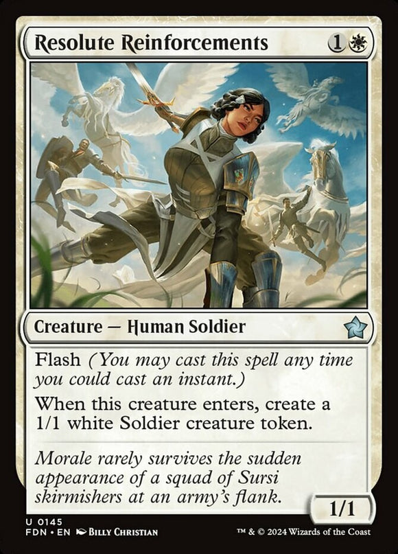 Resolute Reinforcements - Foundations - English - NM - MTG