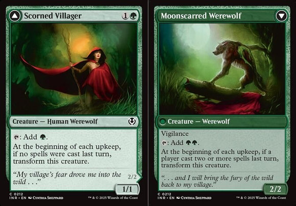 Scorned Villager // Moonscarred Werewolf - Innistrad Remastered - English - NM -