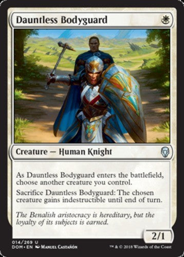 Dauntless Bodyguard - Dominaria - English - NM - MTG