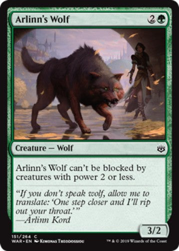 Arlinn's Wolf - War Of The Spark - English - NM - MTG