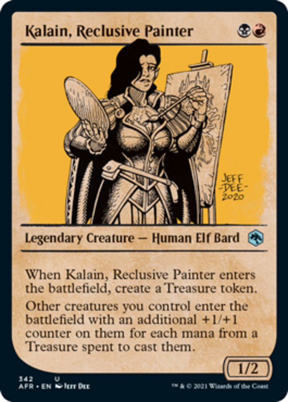 Kalain, Reclusive Painter - Showcase - Forgotten Realms - English - NM - MTG