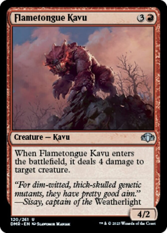 Flametongue Kavu - Dominaria Remastered - English - NM - MTG