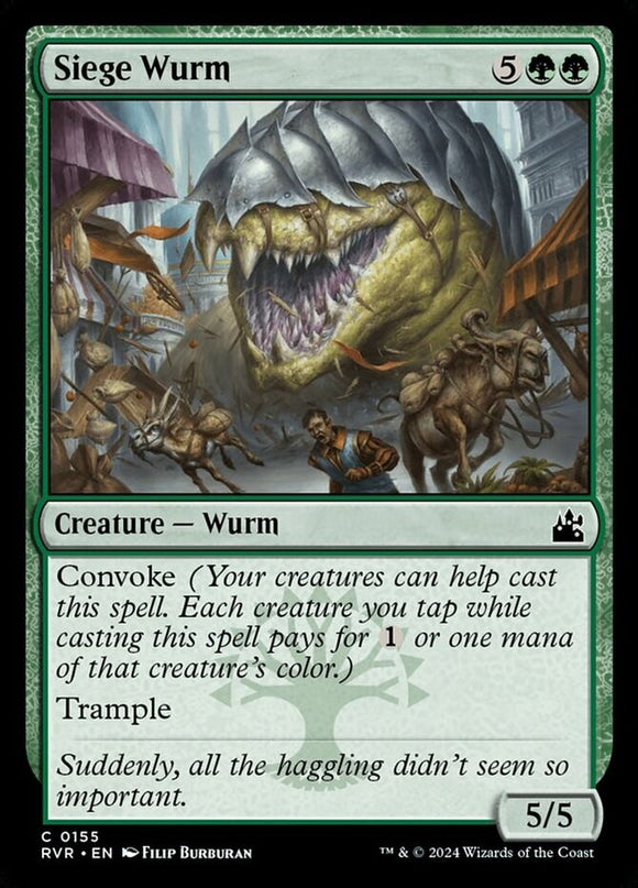 Siege Wurm - Ravnica Remastered - English - NM - MTG