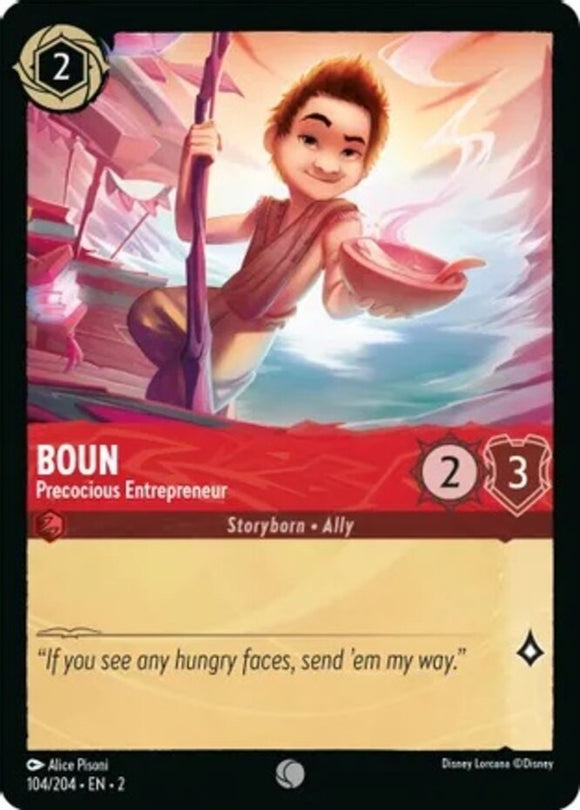 Boun - Precocious Entrepreneur - 104/204 - Common - Rise of the Floodborn NM