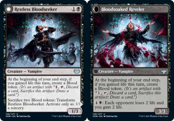 Restless Bloodseeker // Bloodsoaked Reveler - Innistrad: Crimson Vow - English -