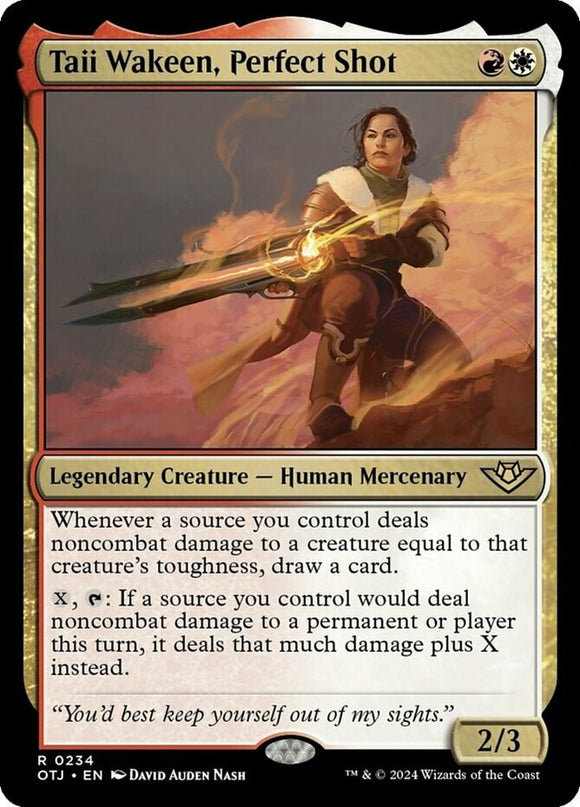 Taii Wakeen, Perfect Shot - Outlaws of Thunder Junction - English - NM - MTG