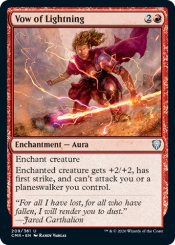 Vow of Lightning - Commander Legends - English - NM - MTG