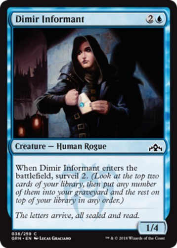 Dimir Informant - Guilds of Ravnica - English - NM - MTG