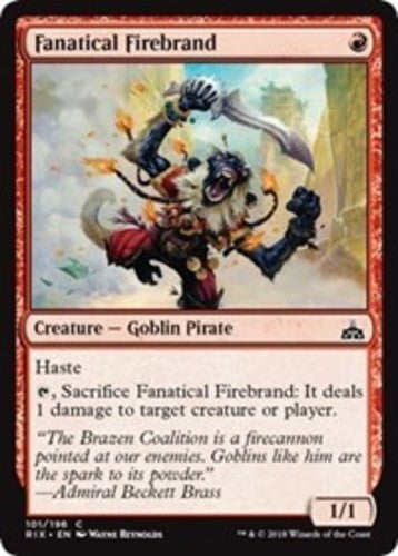 Fanatical Firebrand - Rivals of Ixalan - English - NM - MTG
