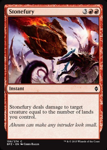 Stonefury - Battle for Zendikar - English - NM - MTG