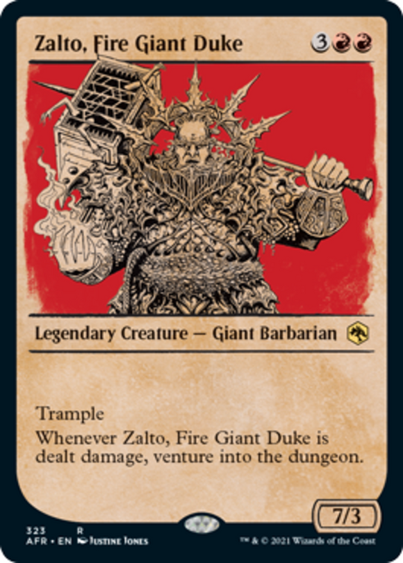 Zalto, Fire Giant Duke - Showcase - Forgotten Realms - English - NM - MTG