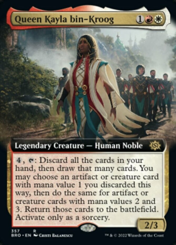 Queen Kayla bin-Kroog - Extended Art - The Brothers' War - English - NM - MTG